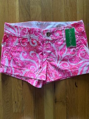 Lilly Pulitzer Pink Paisley High Waist Shorts